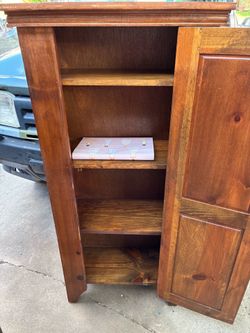 $100-Nice vintage cabinet all wood