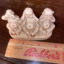 Miniature Bone Buddha Figurine