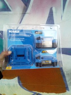 Cobalt b volt batteries with charger