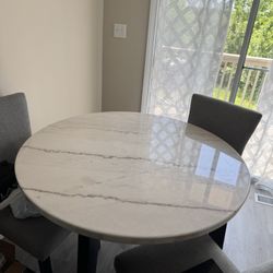 solid marble table 