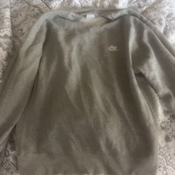 Nike Gray Fleece Sweater