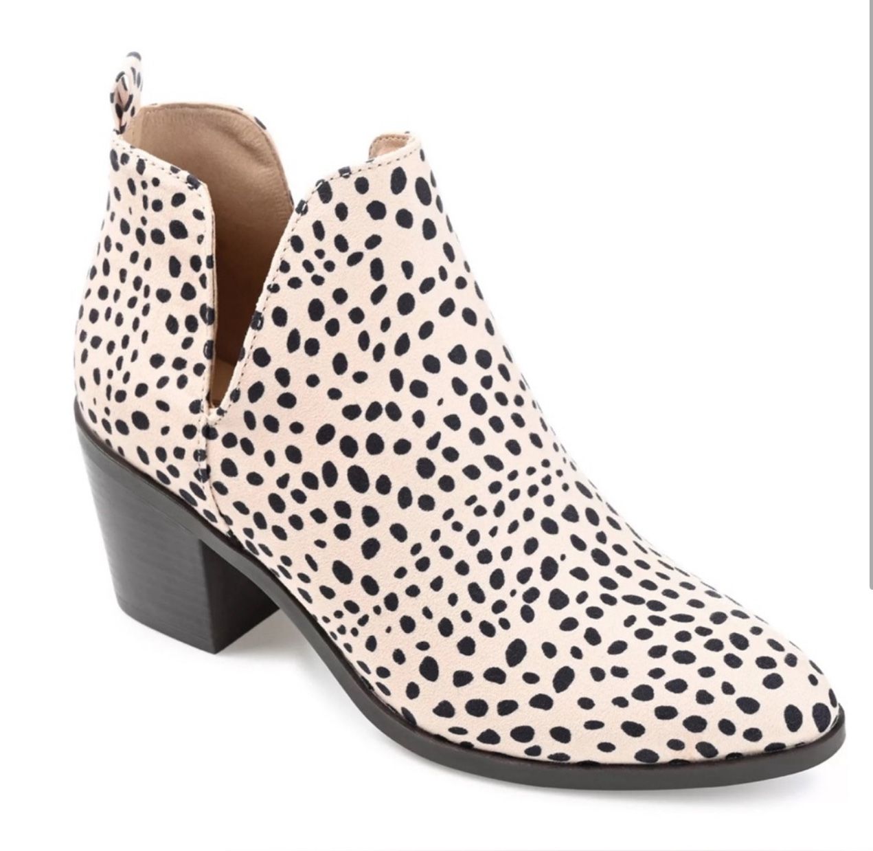 Elegant Black and Cream Ankle Booties