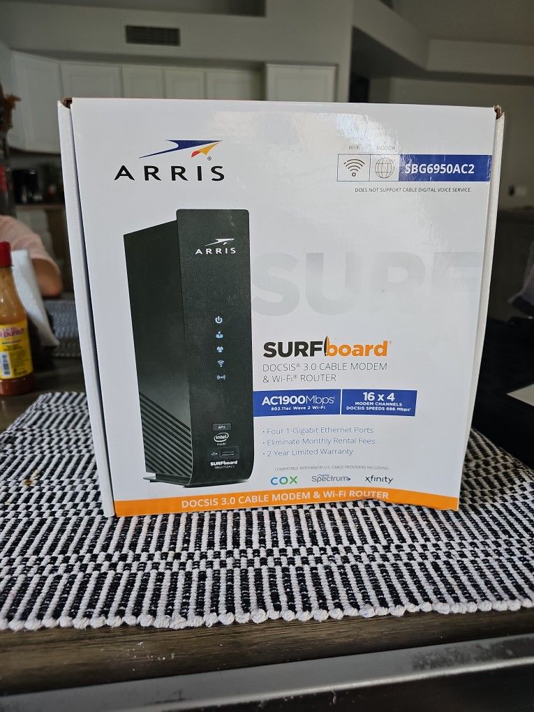 ARRIS MODEM AND WI FI ROUTER