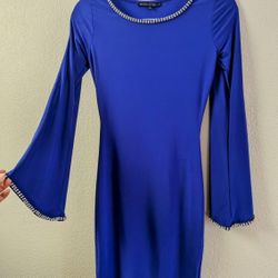 Purple Blue Dress with Crystals size S