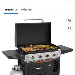 Blackstone 4-Burner 36” Propane Griddle with Pizza Oven and Air Fryer