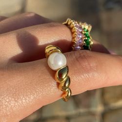 Pearl Ring Pearls Jewelry Pearls Gift 