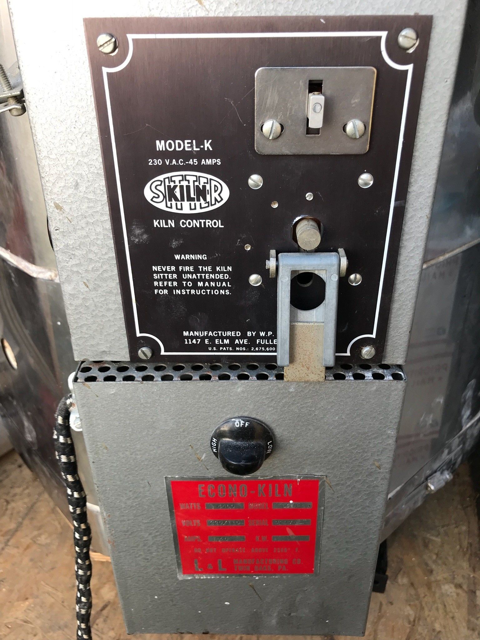 Econo kiln model k18