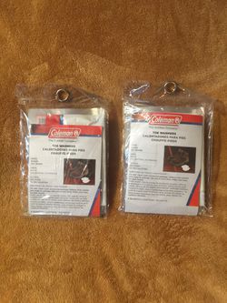 2 x 4 pack Coleman Toe Warmers