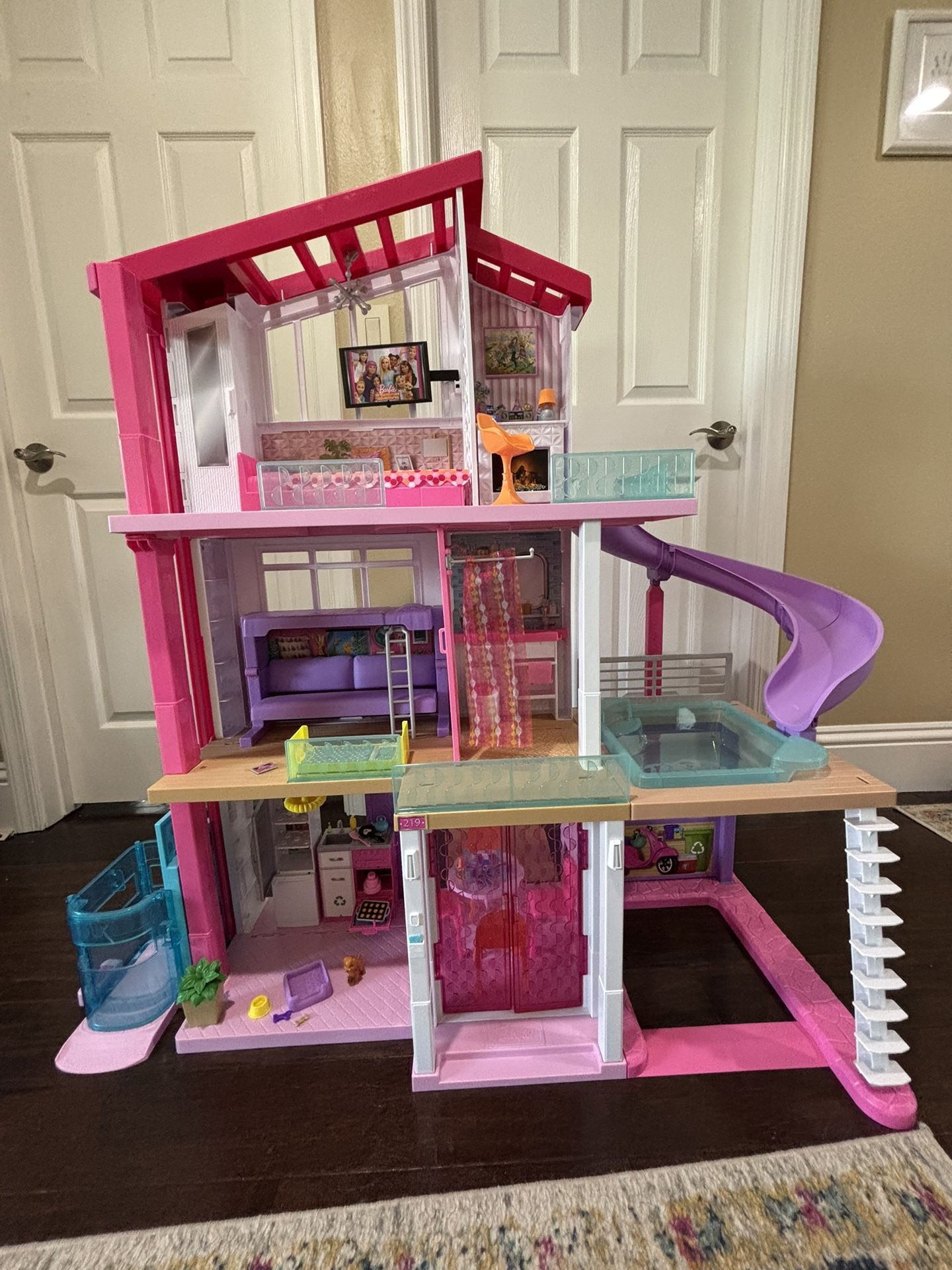 Barbie Dream House With Accessories LIKE NEW!!