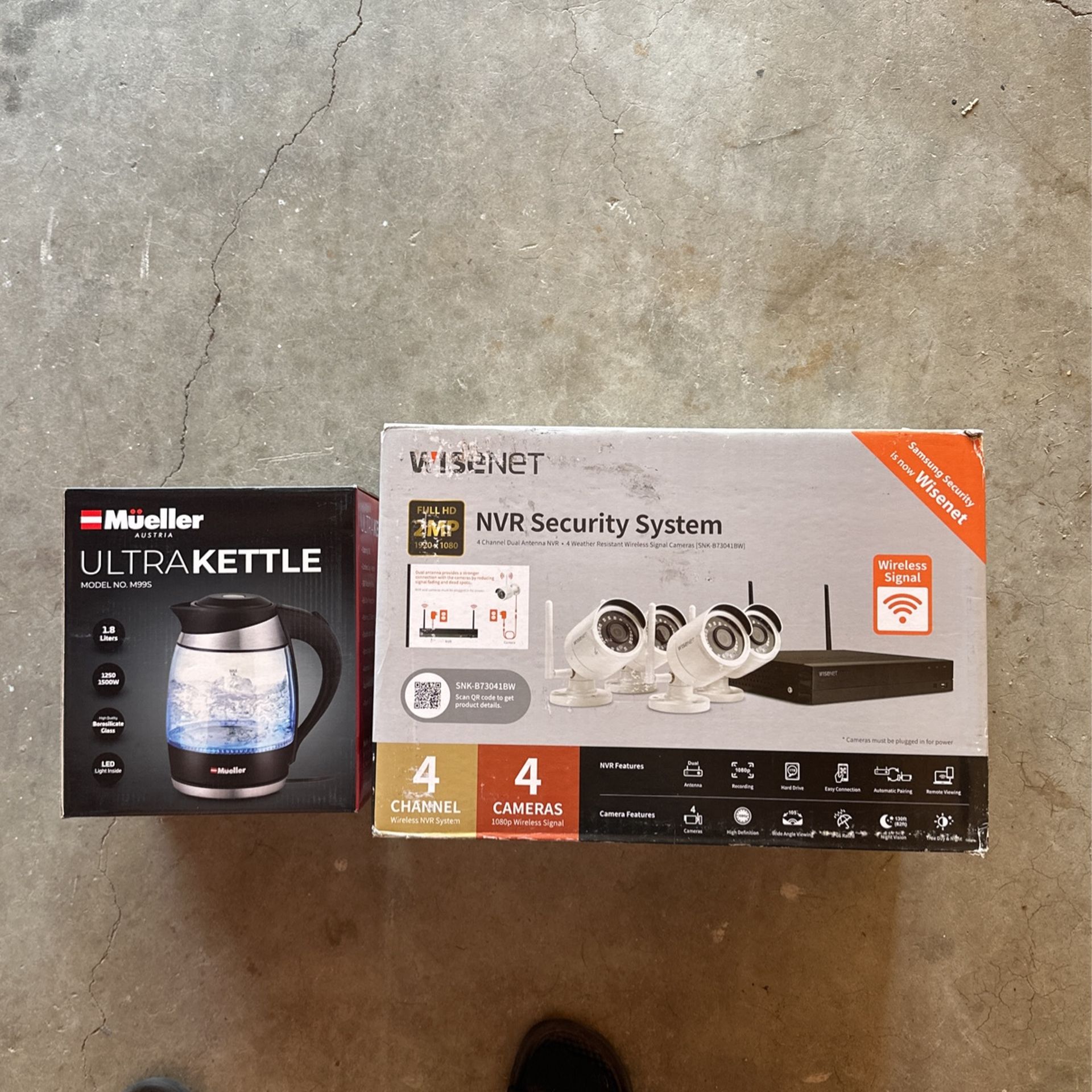 Security Cameras And Kettle