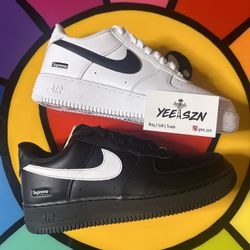 Nike Air Force 1 Supreme Size 8-12 Both Colors