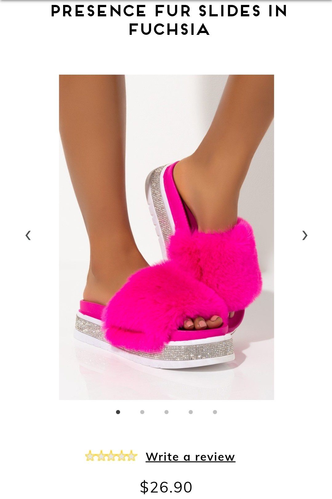Shop Akira hot pink bling sandals