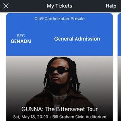 Gunna : The Bittersweet Tour 