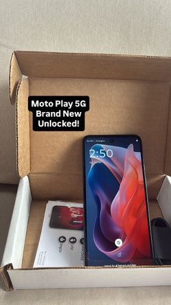 Moto Play 5g 2025. Brand New. Factory Unlocked!