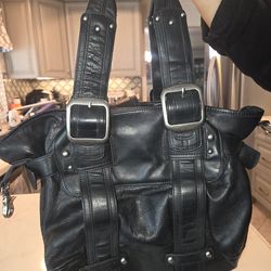 Black 100% leather purse