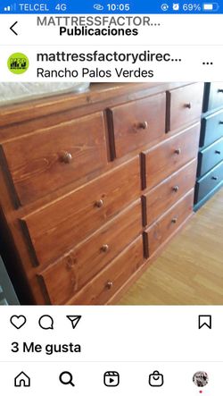 PINEWOOD 9 DRAWER DRESSER 