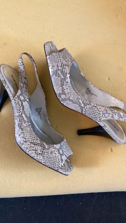 Women’s high heels, snake skin, 9m