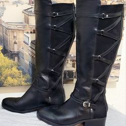 EUC Sz 6 Adrienne Vitadini Knee High Boots