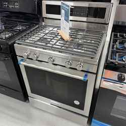 KitchenAid 5.8 Cubic Feet Gas Range With Self Cleaning - Brand New, 1 Year Manufacturers Warranty