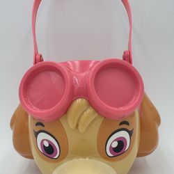 Skye Paw Patrol Easter Basket Plastic Figural Bucket Trick or Treat Spin Master