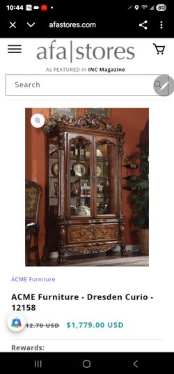 ACME Furniture - Dresden Curio - 12158. $500 Or Best Offer