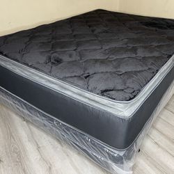 14” Cal King Midnight Collection Hybrid Pillow Top Mattress!