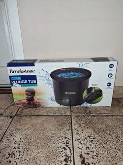 Brookstone cold plunge tub portable travel bag included