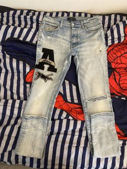 Amiri Varsity Patch Jeans Size 31