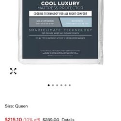 TEMPUR-PEDIC COOL LUXURY MATTRESS PROTECTOR (Queen)