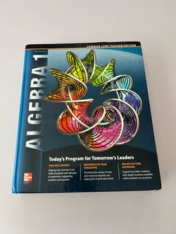 Glendoe Algebra 1 Common Core Teacher Edition textbook
