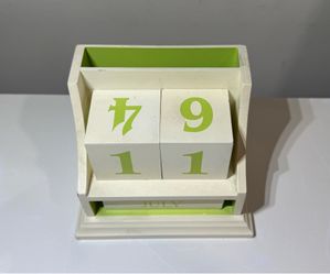 Hallmark Wooden Perpetual Calendar Organizer