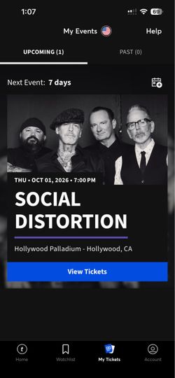 Social Distortion 10/1