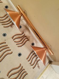Copper pool table light