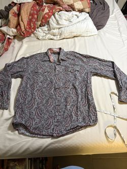 Stetson Men’s Large Paisley Design Long Sleeve $15