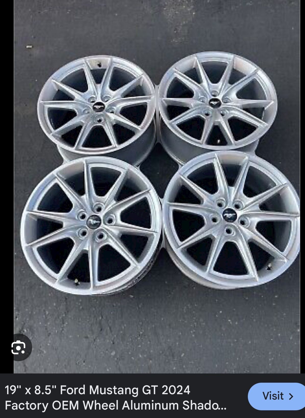 2024 Factory OEM Mustang GT Wheels 19x8.5