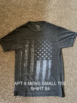 Apt Mens American Flag Tee Shirt