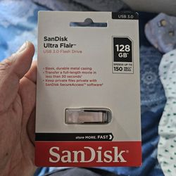 128 GB USB Flash Drive & Wireless Mouse. $20