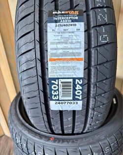 225/40ZR18 Milestar Set 4 New Tires