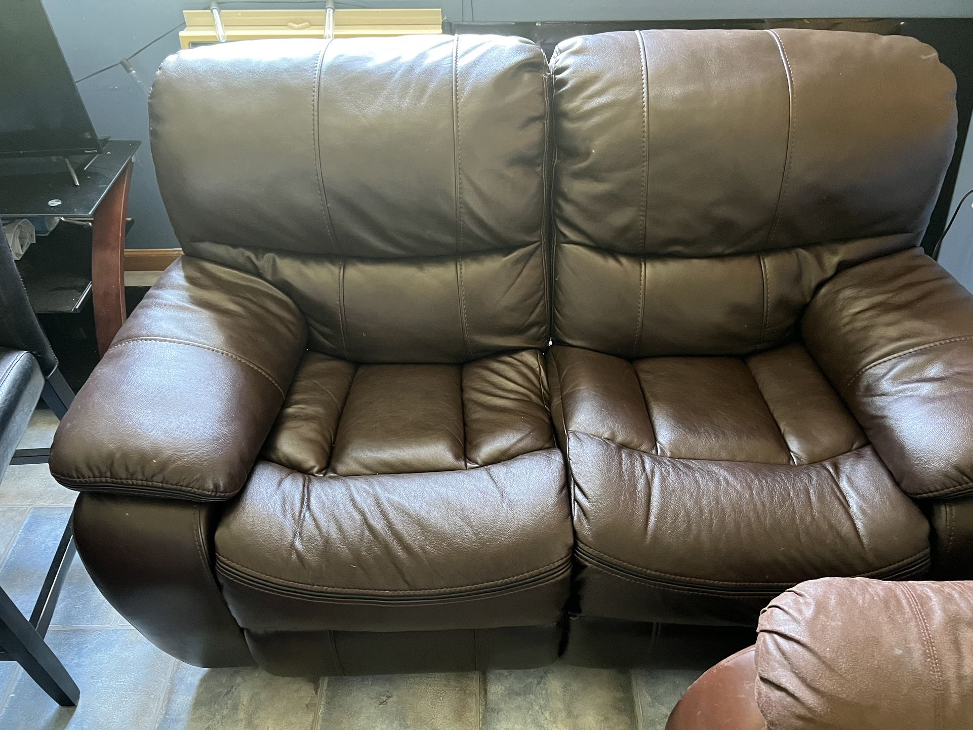 Faux Leather Recliner