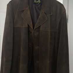 Mens Suede Lined Jacket Large