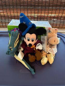 Vintage Sets Of Disney Beanie Babies With Tags & Tag Protectors/Perfect Condition/Read Description