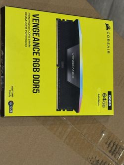 CORSAIR VENGEANCE RGB DDR5 RAM 64GB (2x32GB)