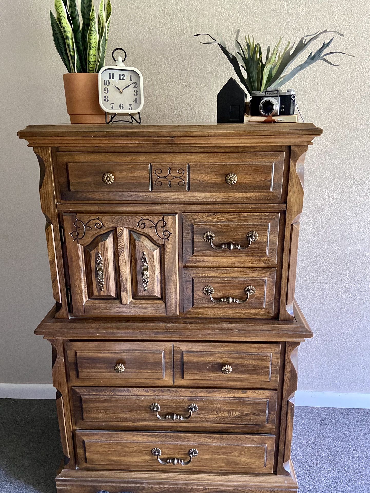 Antique Tallboy Dresser