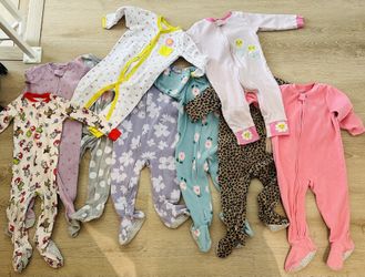 Baby Girl Sleep & Play Pajamas 24M (Set Of 9)