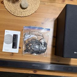 LG SKM5Y 2.1 Channel Soundbar And Wireless Subwoofer
