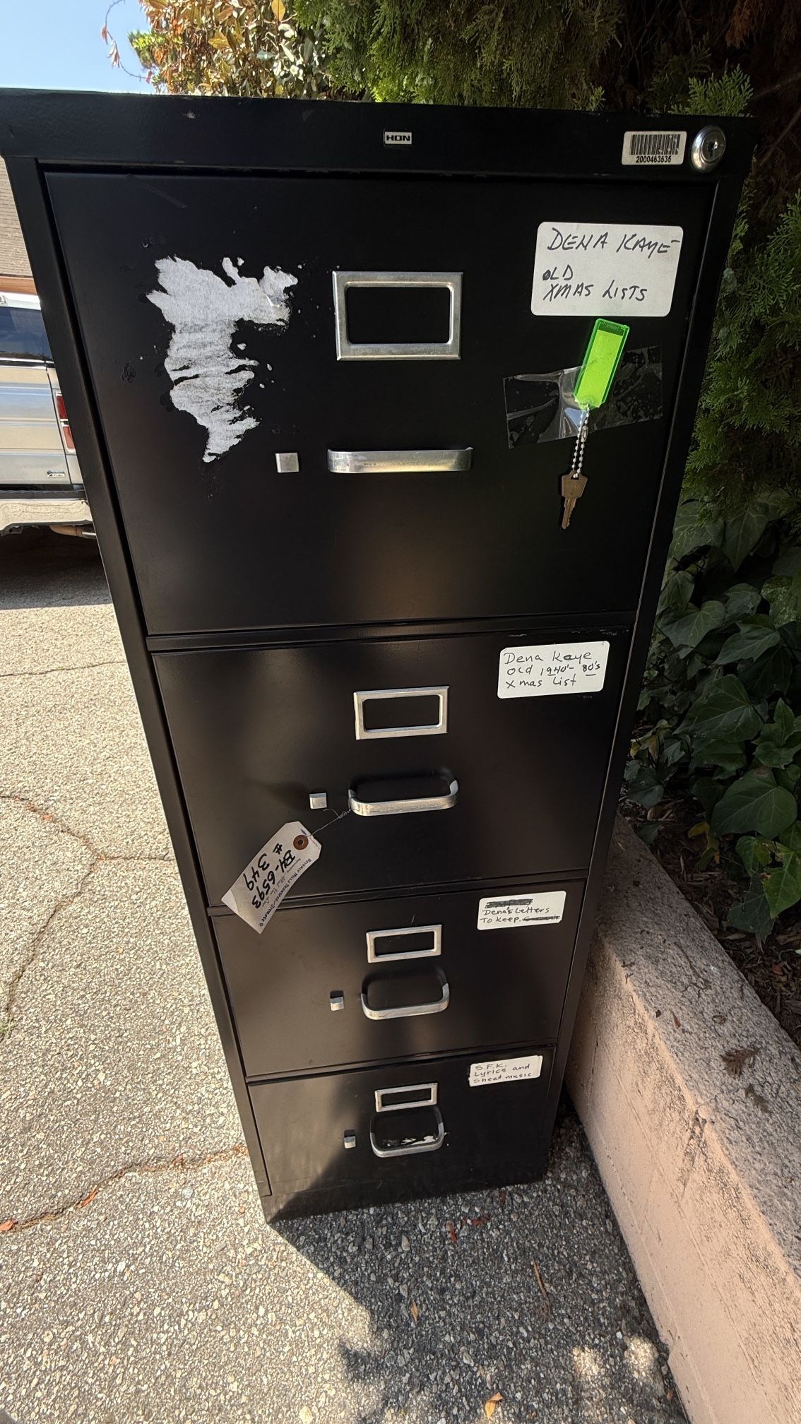 4 Drawer file Cabinet Owned By Danny Kaye