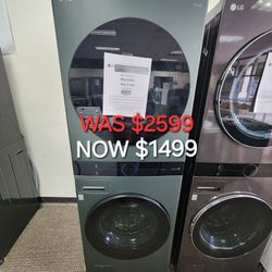 Washer Tower 4.5 Washer On Top And 7.4 Cu. Ft. Dryer On Bottom 