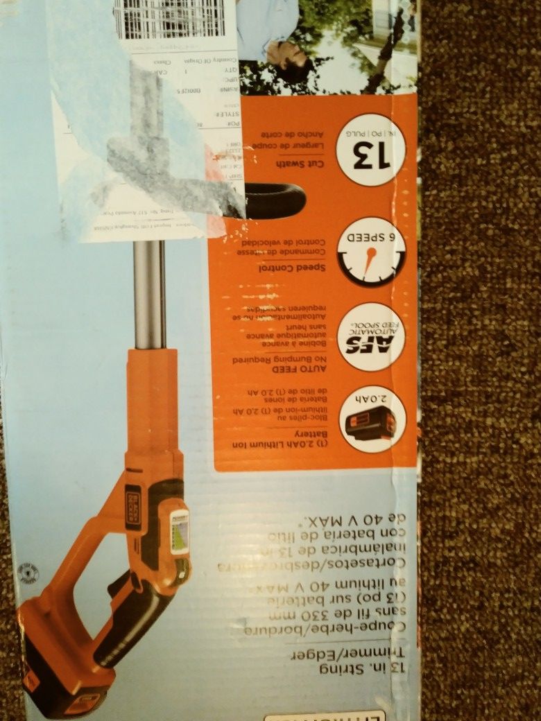 Black & Decker 40V Trimmer