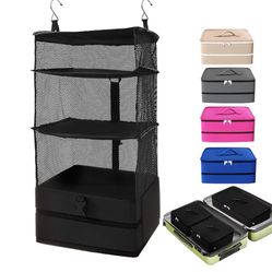      Portable Hanging Travel Shelves Bag     1033