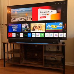 LG Smart TV 55” w/ Soundbar & TV Stand